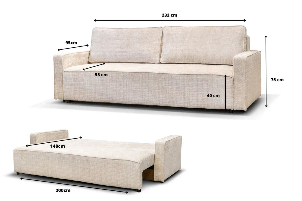 Nicole Convertible Marbella Blanc Cassé
