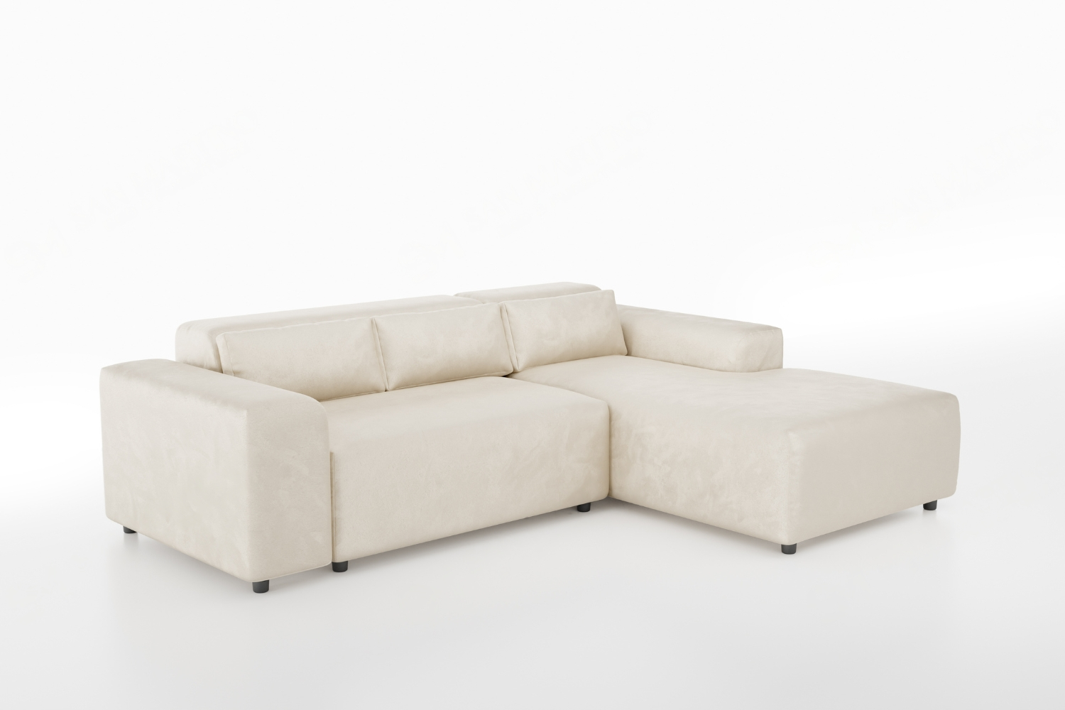 Moris - Textured Beige Velvet