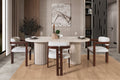 Venice Dining Table – Travertine Effect Finish