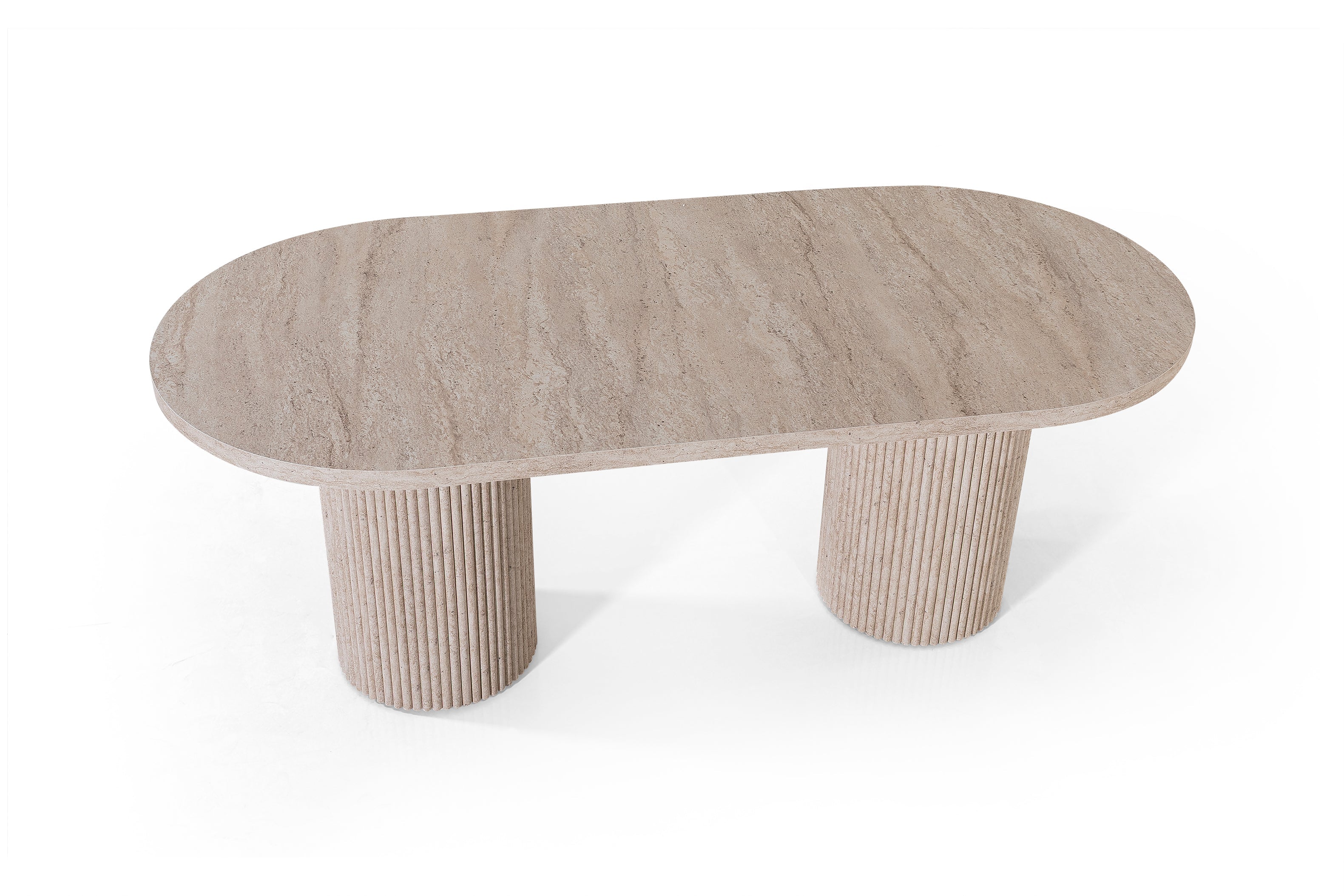 Venice Dining Table – Travertine Effect Finish