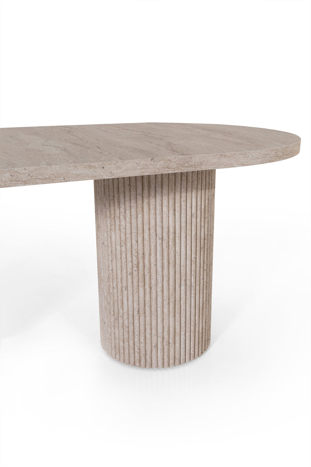 Venice Dining Table – Travertine Effect Finish