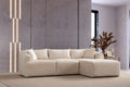 Elena Modular Sofa - Off White Velvet