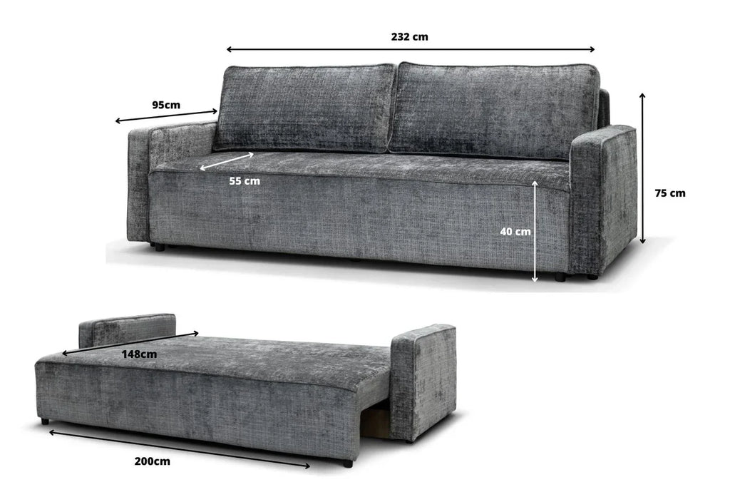 Nicole Convertible Marbella Gris Anthracite