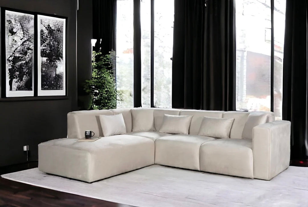 Coco - Off White Velvet