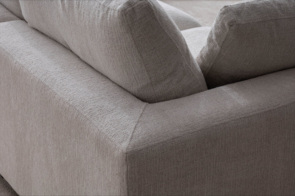Julia Modular Sofa - Chenille 4+1 Pouf