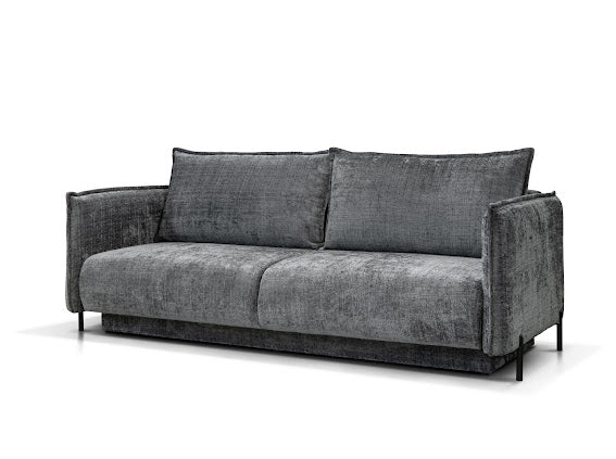 Amalfi Convertible Sofa – Marbella Anthracite Grey