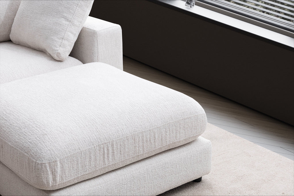 Julia Modular Sofa - Chenille 4+1 Pouf