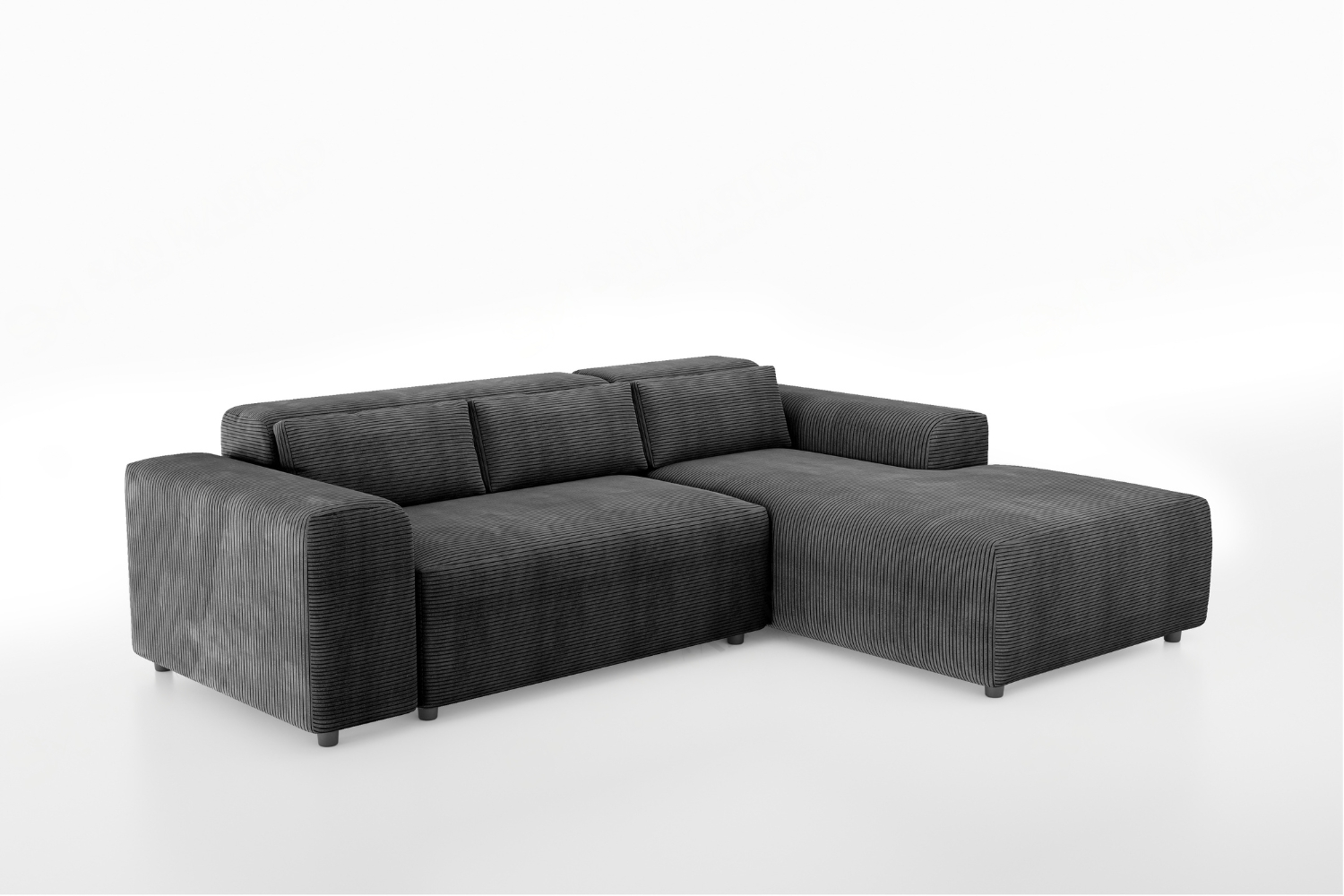 Moris - Anthracite Grey Corduroy Velvet