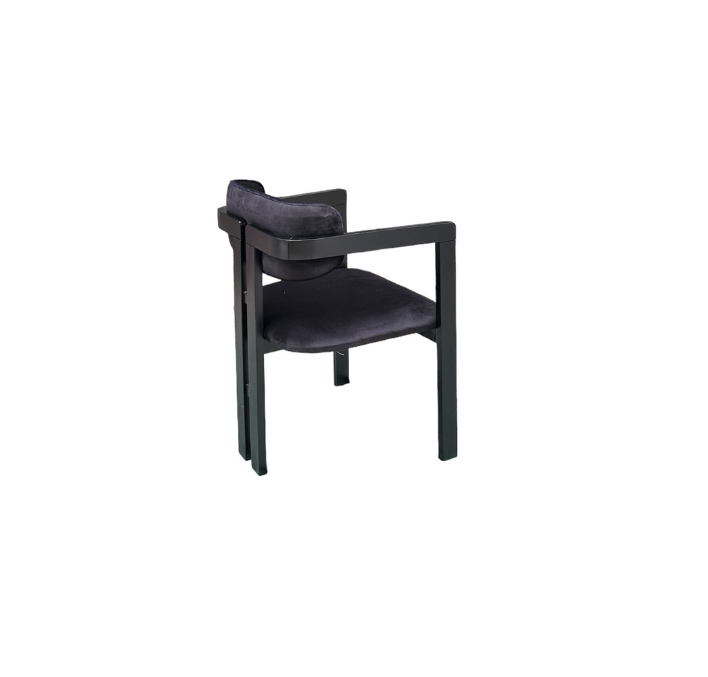 Hera Black Velvet Chair