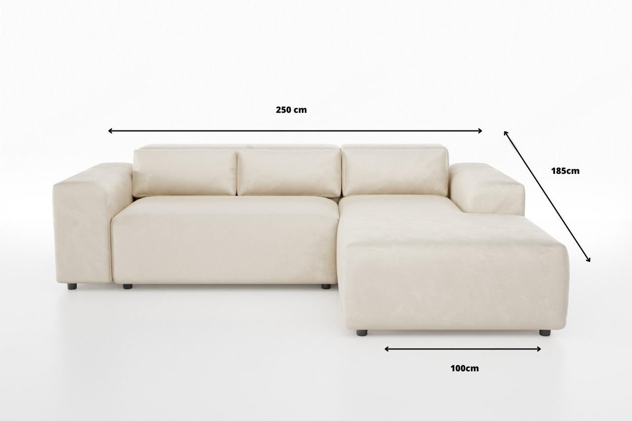 Moris - Textured Beige Velvet