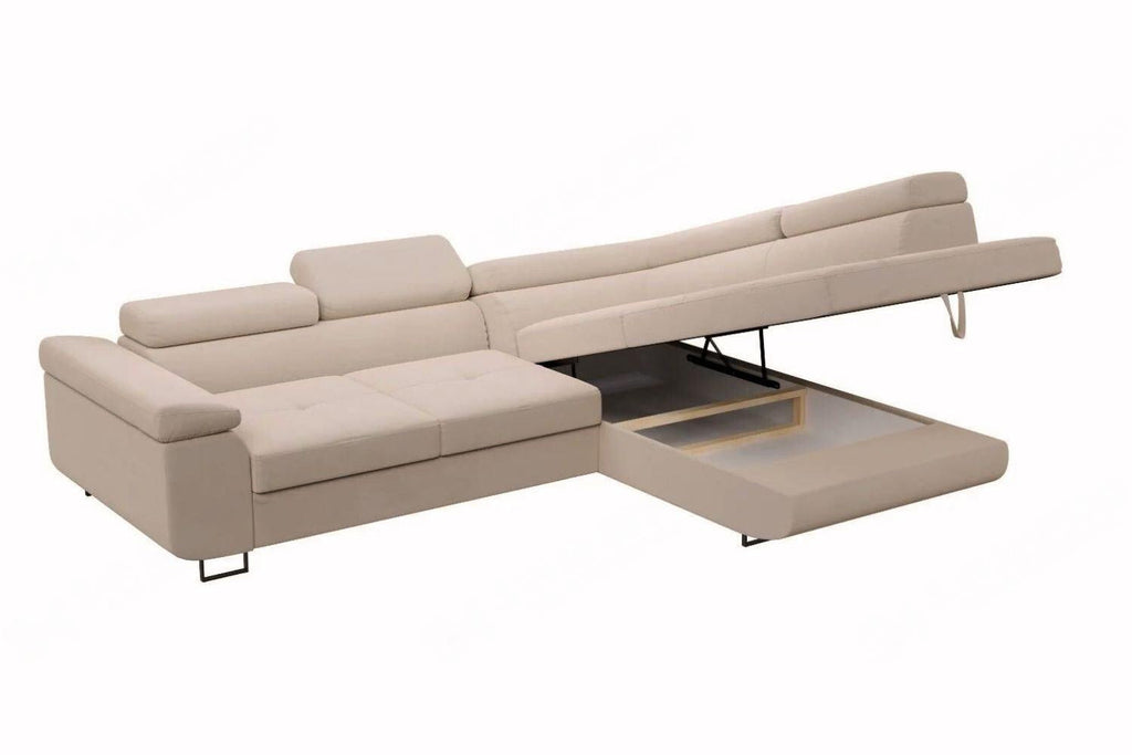 Tony Beige - Convertible Corner Sofa