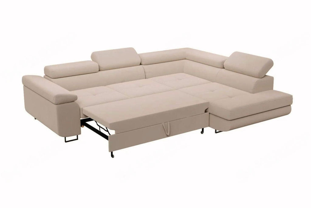 Tony Beige - Convertible Corner Sofa