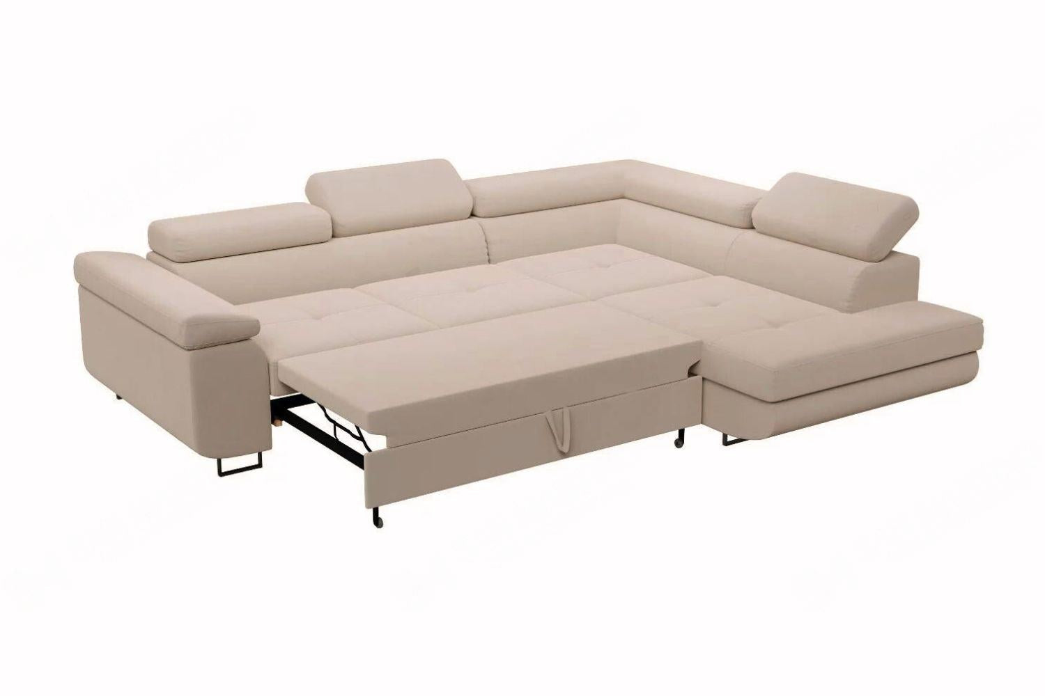 Tony Beige - Convertible Corner Sofa