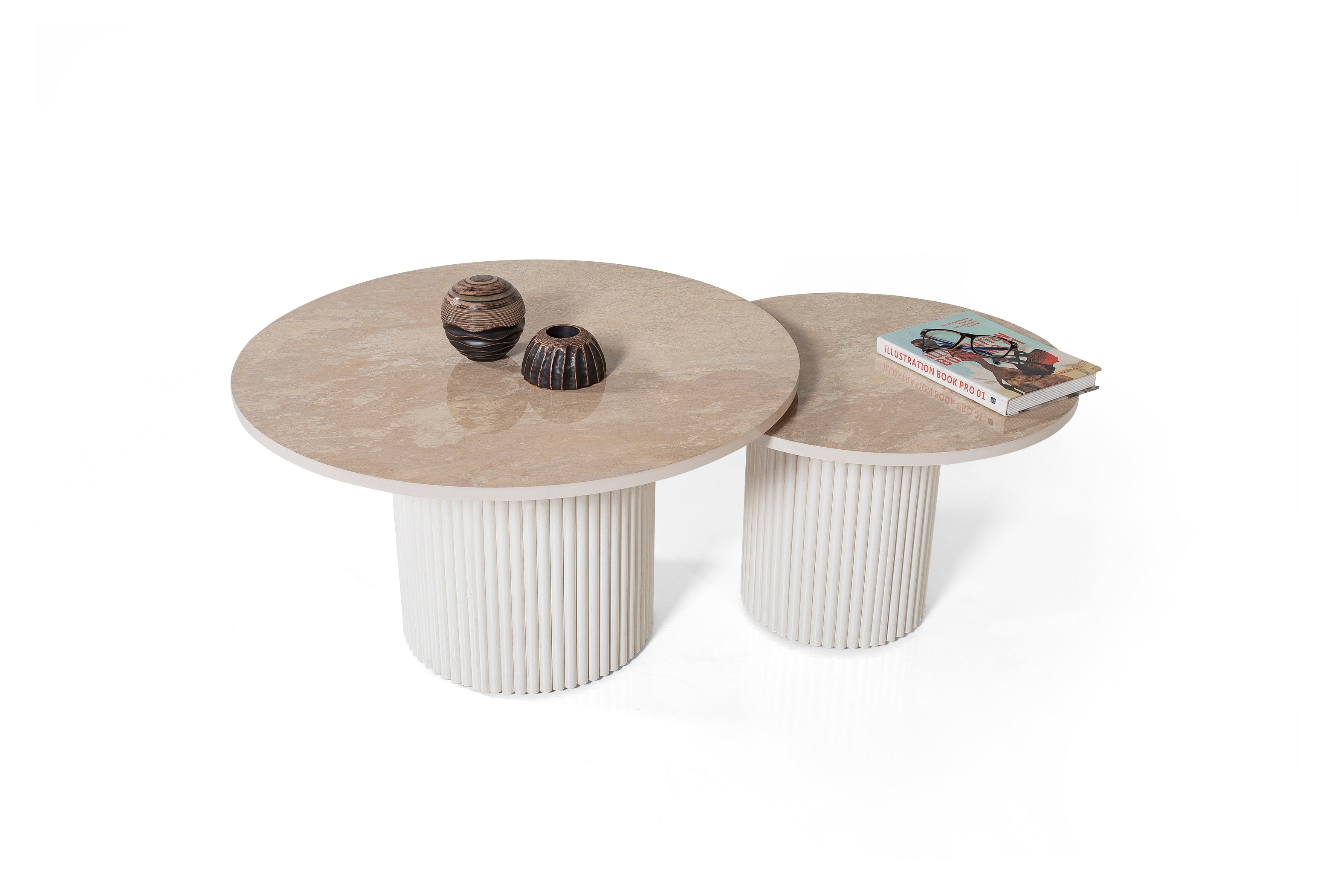 Perla Duo Table - Beige