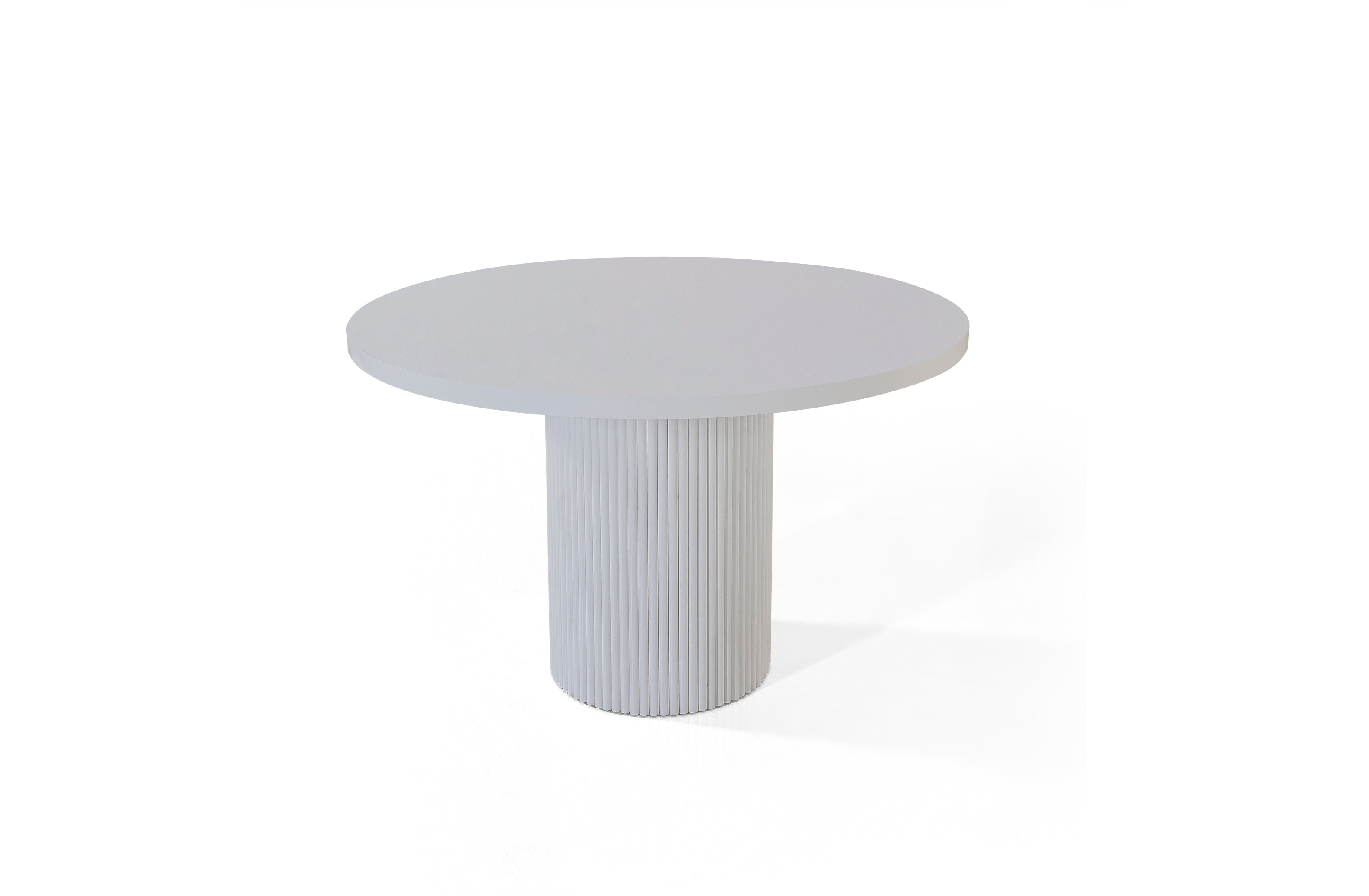 Petra Round Dining Table – Glossy White