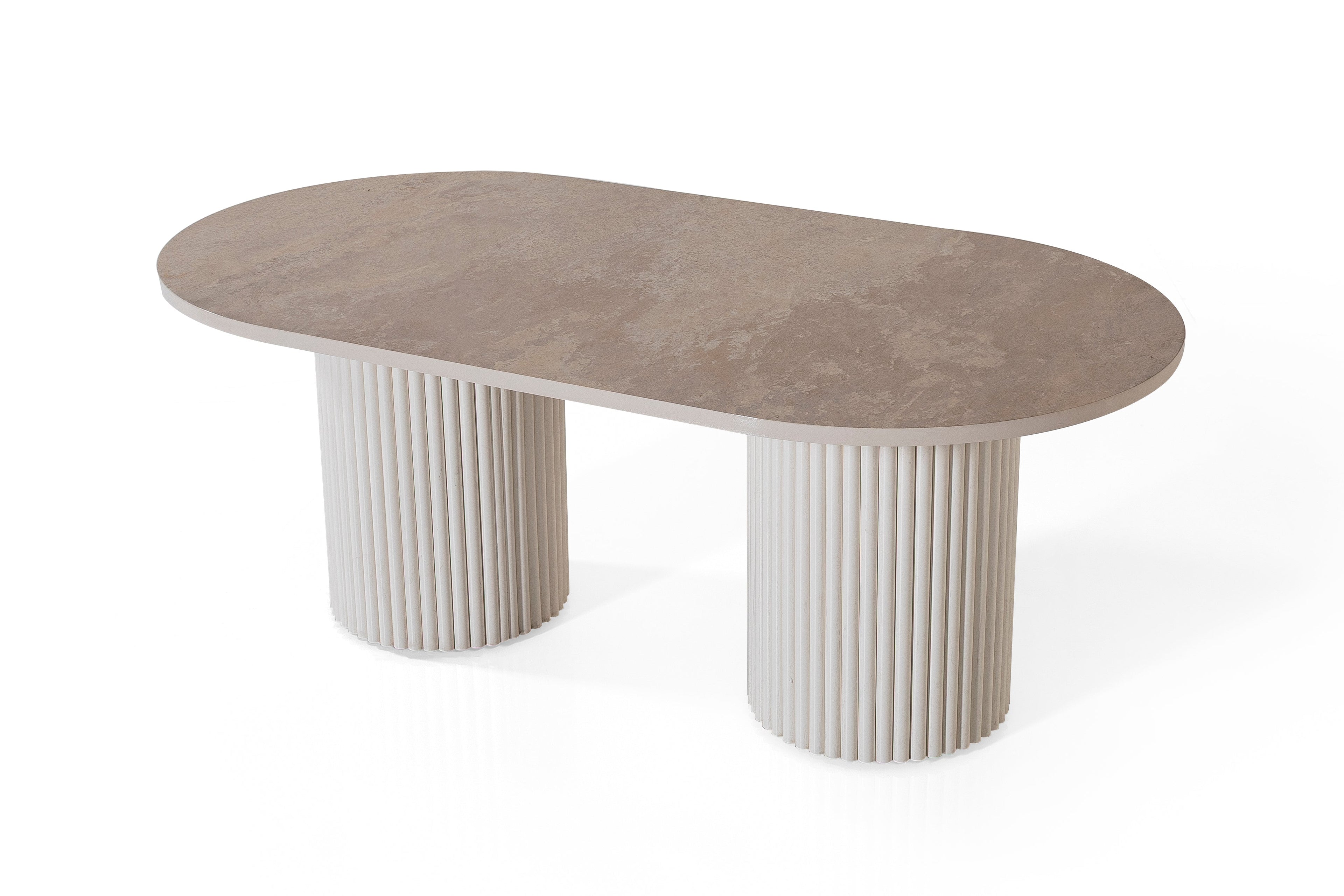 Roma Coffee Table – Glossy Beige