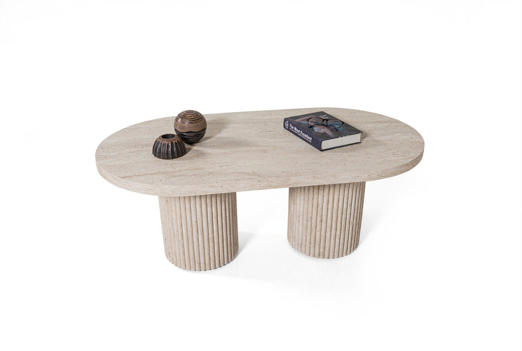 Roma Coffee Table – Travertine Effect