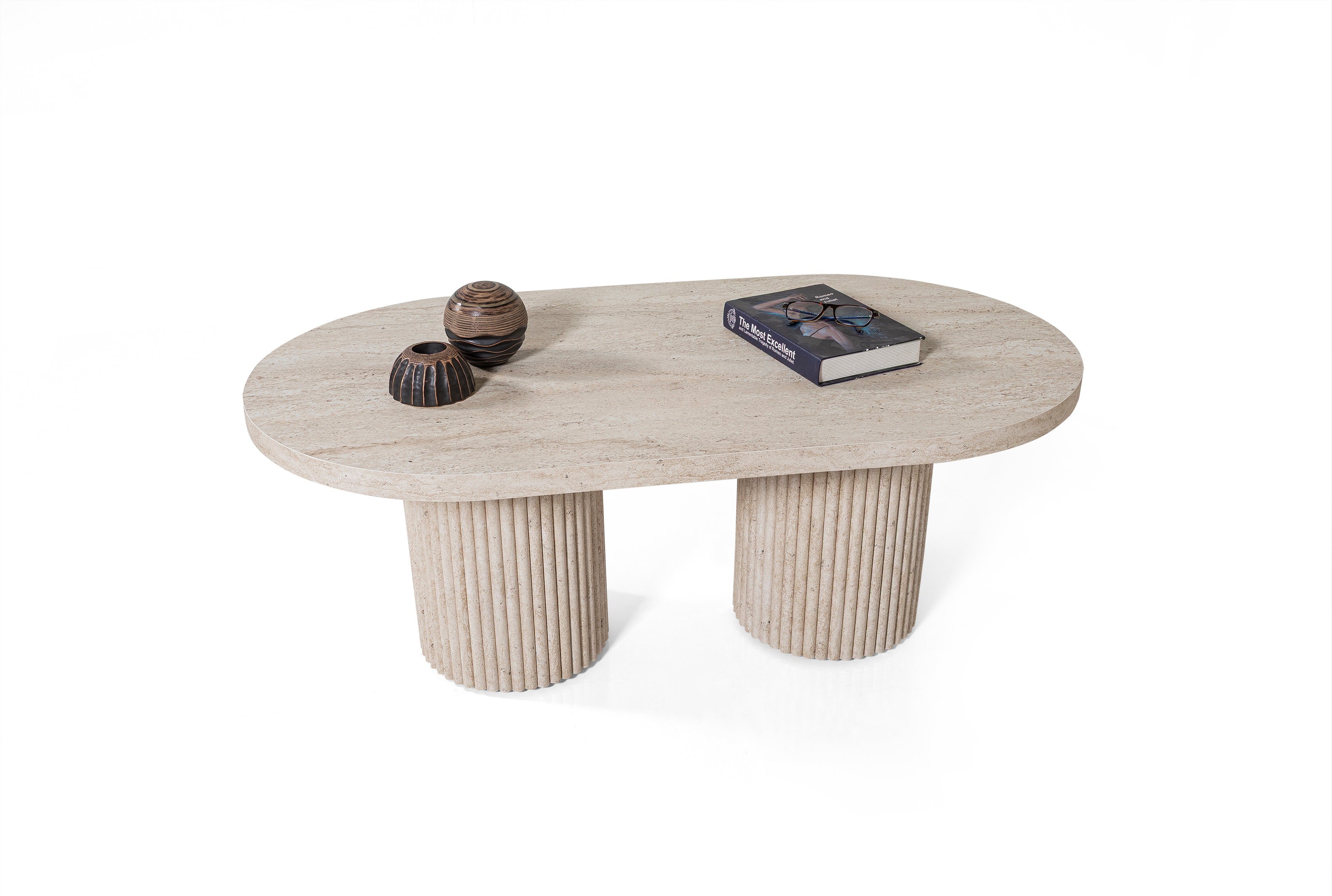Roma Coffee Table – Travertine Effect