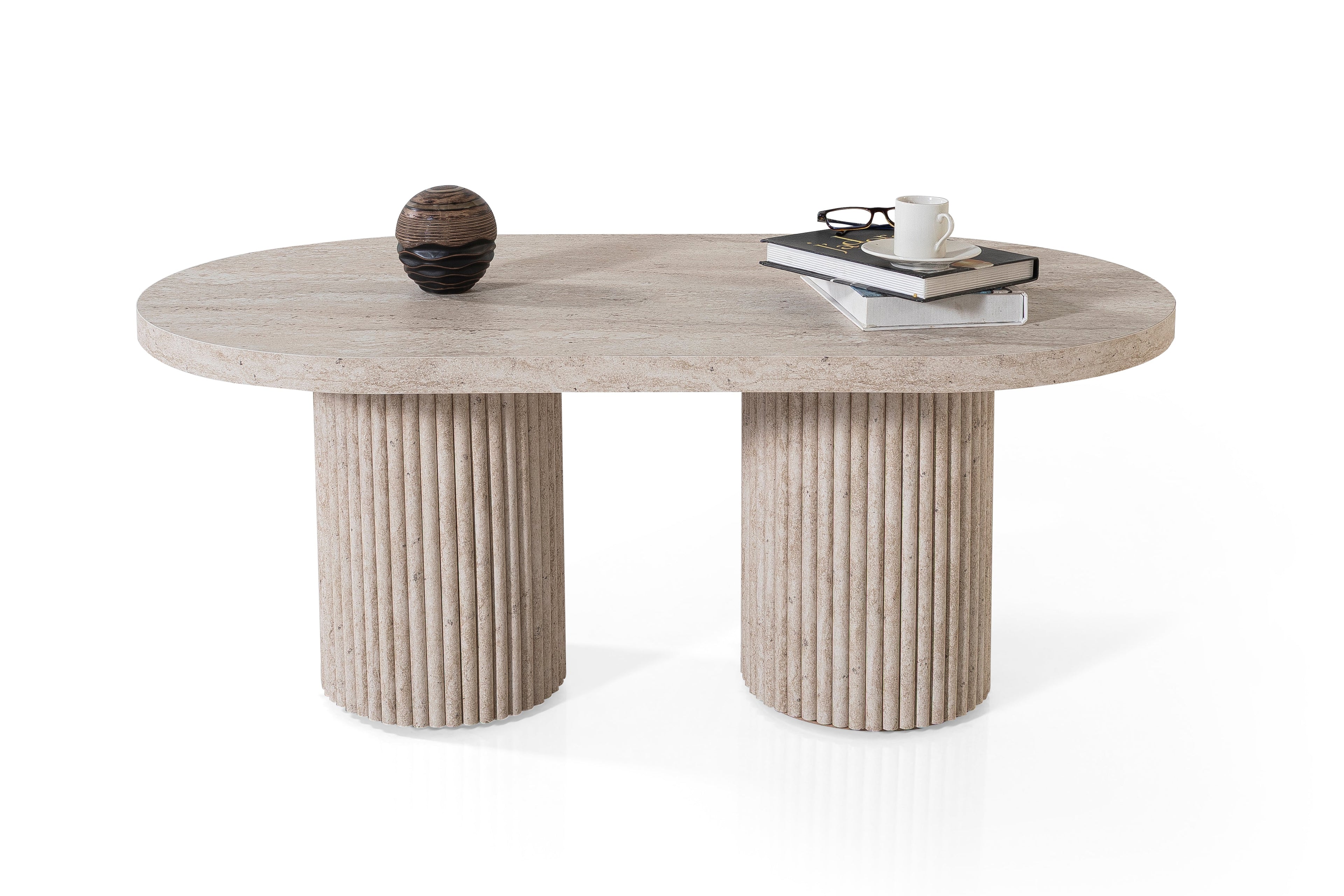 Roma Coffee Table – Travertine Effect