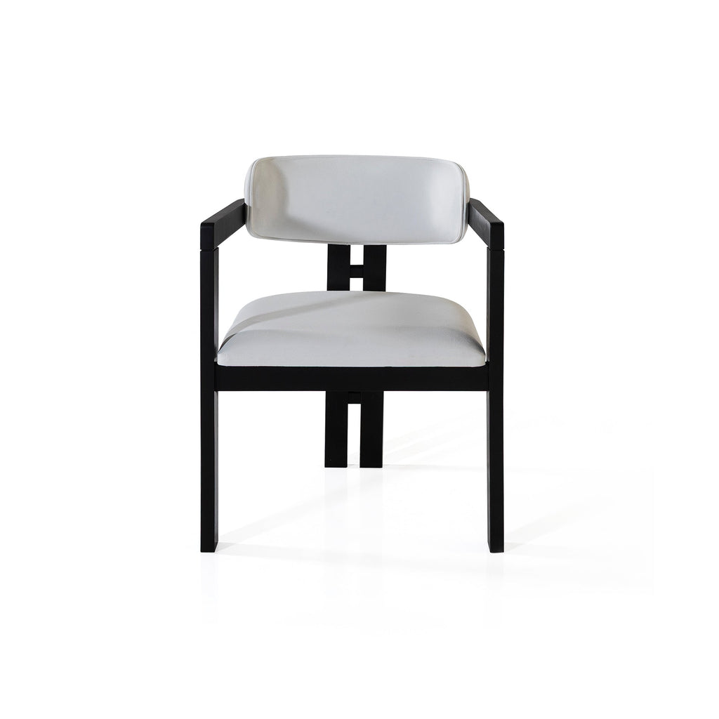 Hera White Velvet Chair