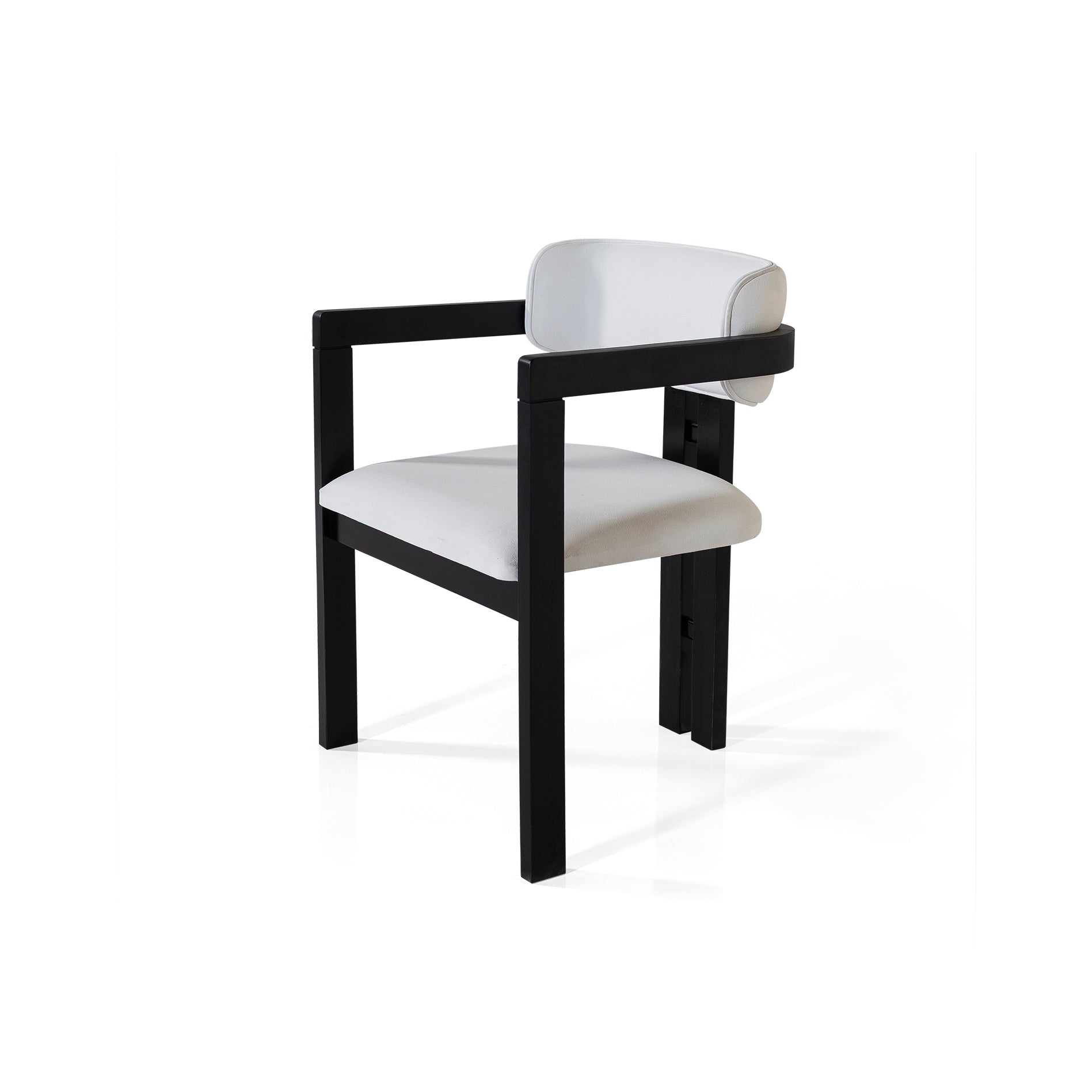 Hera White Velvet Chair