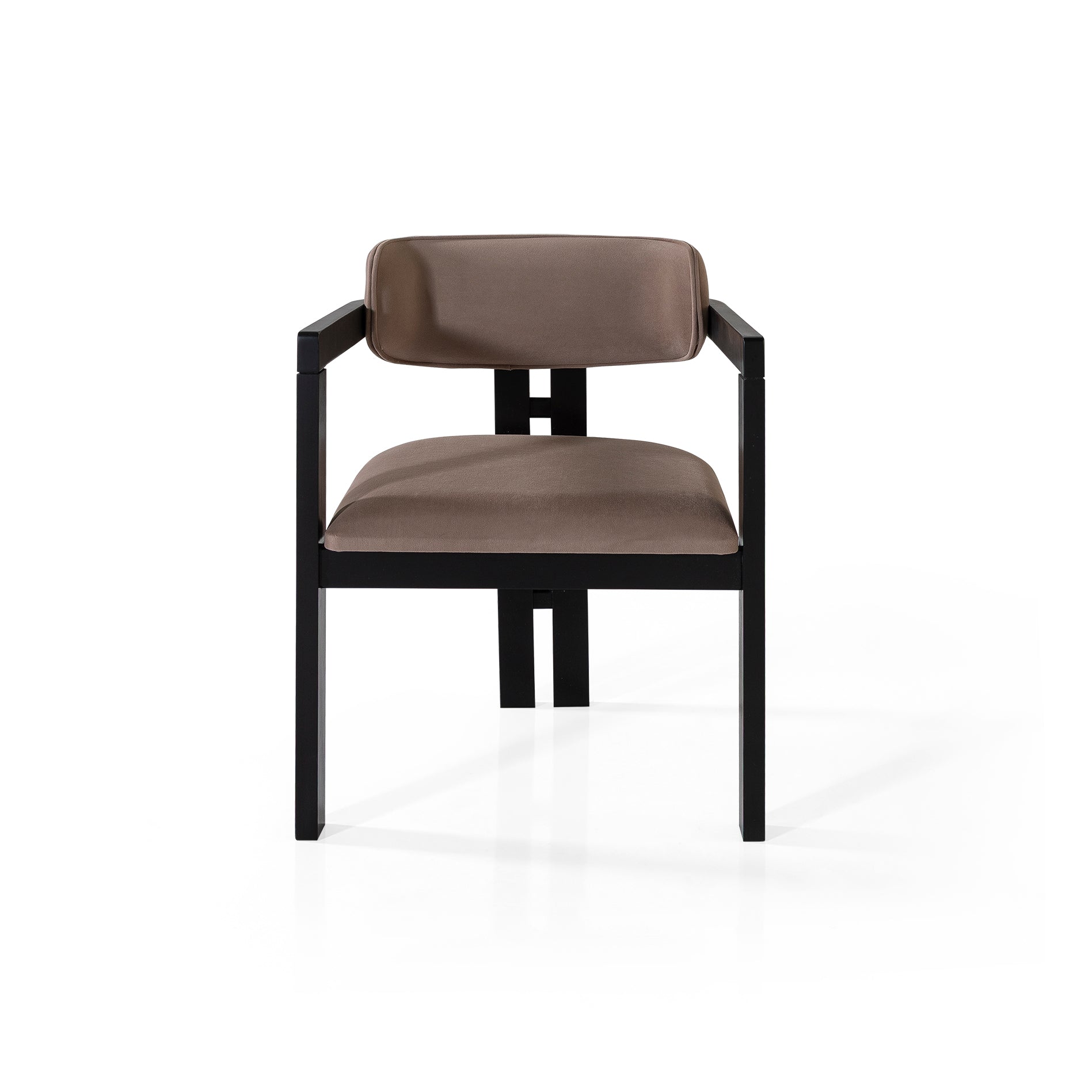 Hera Taupe Velvet Chair