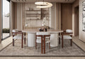 Venice Dining Table – Glossy Beige