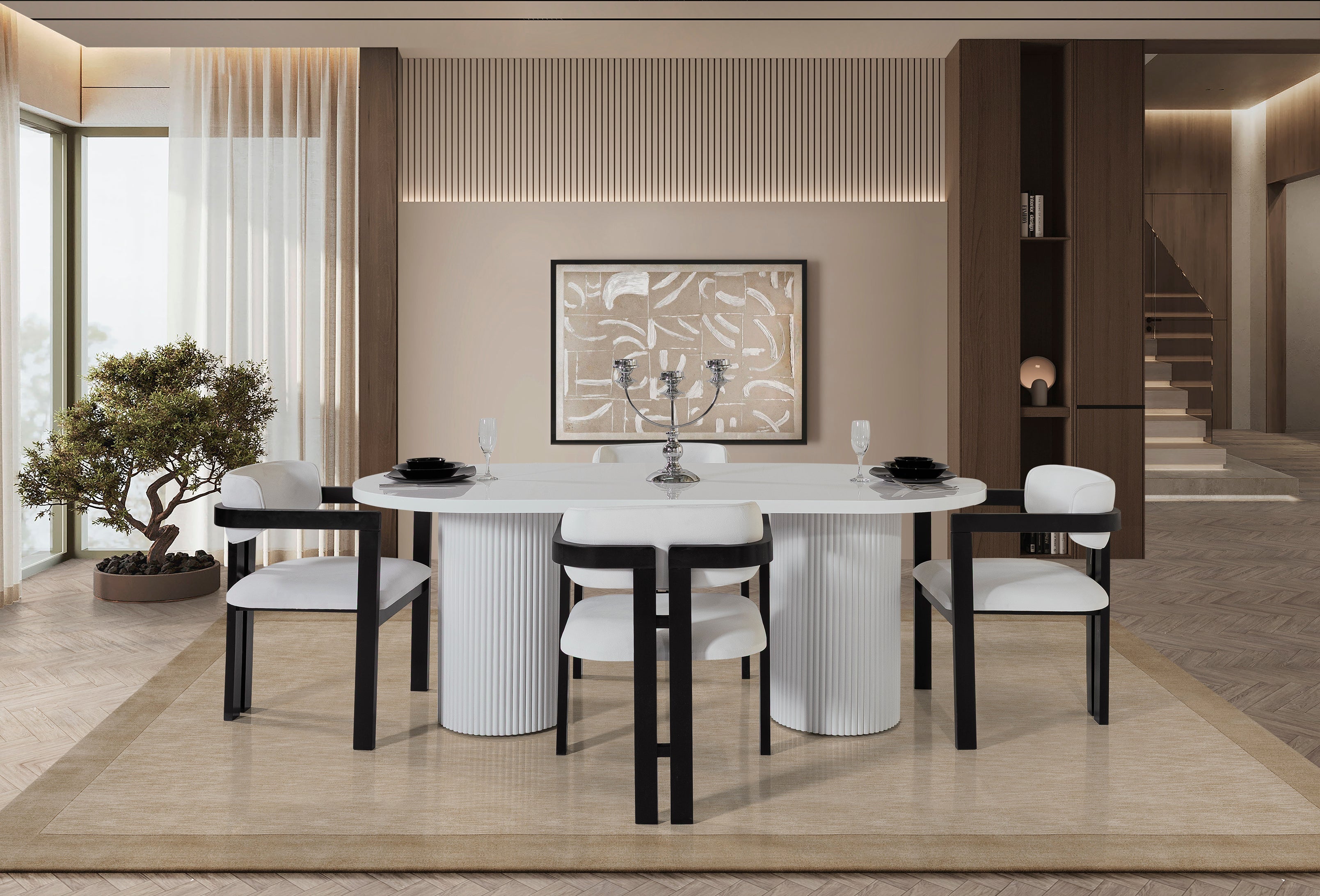 Venice Dining Table – Glossy White