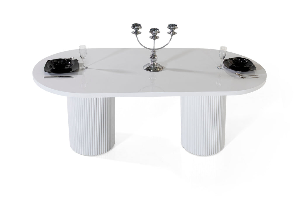 Venice Dining Table – Glossy White