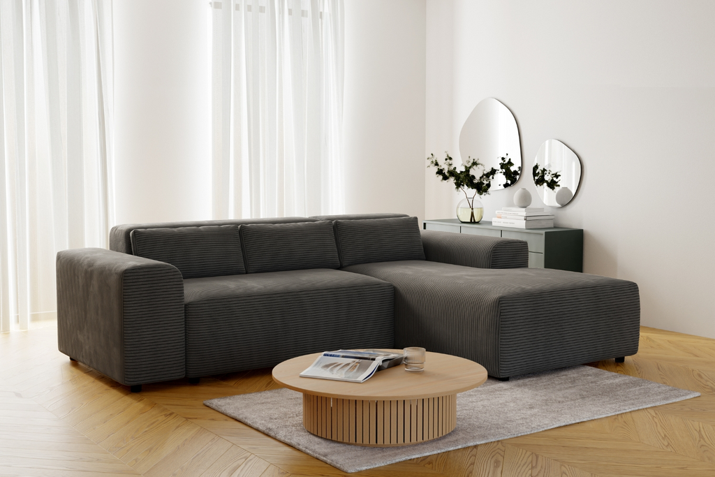 Moris - Anthracite Grey Corduroy Velvet